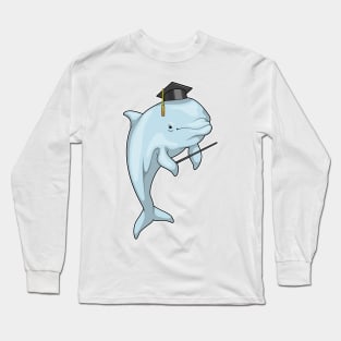 Dolphin Professor Cylinder Long Sleeve T-Shirt